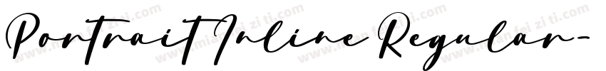 Portrait Inline Regular字体转换
